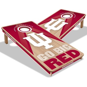 image:imageYouTheFan NCAA 2 x 4 Slogan Series Professional Wood Cornhole GameIndiana Hoosiers