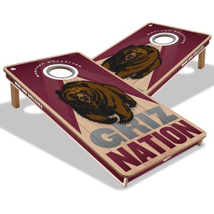 image:imageYouTheFan NCAA 2 x 4 Slogan Series Professional Wood Cornhole GameMontana Grizzlies