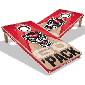 image:imageYouTheFan NCAA 2 x 4 Slogan Series Professional Wood Cornhole GameNC State Wolfpack