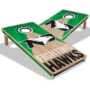 image:imageYouTheFan NCAA 2 x 4 Slogan Series Professional Wood Cornhole GameNorth Dakota Fighting Hawk