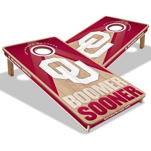 image:imageYouTheFan NCAA 2 x 4 Slogan Series Professional Wood Cornhole GameOklahoma Sooners