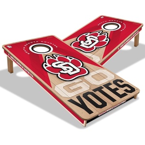 image:imageYouTheFan NCAA 2 x 4 Slogan Series Professional Wood Cornhole GameSouth Dakota Coyotes