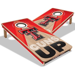 image:imageYouTheFan NCAA 2 x 4 Slogan Series Professional Wood Cornhole GameTexas Tech Red Raiders