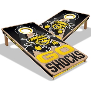 image:imageYouTheFan NCAA 2 x 4 Slogan Series Professional Wood Cornhole GameWichita State Shockers