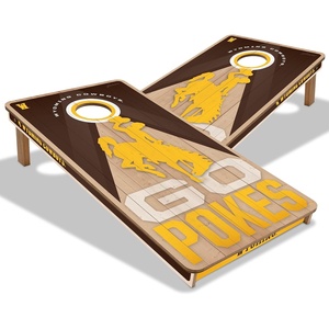 image:imageYouTheFan NCAA 2 x 4 Slogan Series Professional Wood Cornhole GameWyoming Cowboys