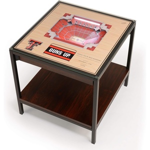 image:imageYouTheFan NCAA 25Layer StadiumView Lighted End TableTexas Tech Red Raiders