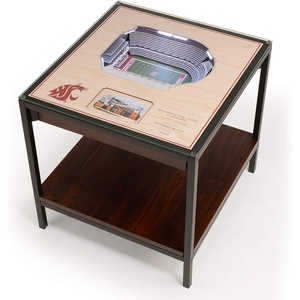 image:imageYouTheFan NCAA 25Layer StadiumView Lighted End TableWashington State Cougars