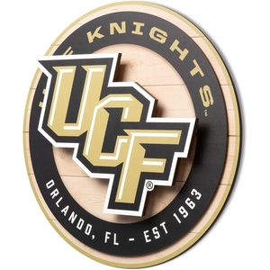 image:imageYouTheFan NCAA 3D Circle Backer Wall Art precisioncrafted multiple layers create striking depth readytohang officially licensed and visually stands outCentral Florida Knights