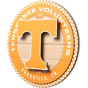image:imageYouTheFan NCAA 3D Circle Backer Wall Art precisioncrafted multiple layers create striking depth readytohang officially licensed and visually stands outTennessee Volunteers