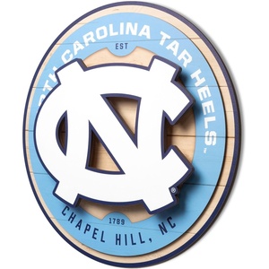 image:imageYouTheFan NCAA 3D Circle Backer Wall Art precisioncrafted multiple layers create striking depth readytohang officially licensed and visually stands outNorth Carolina Tar Heels