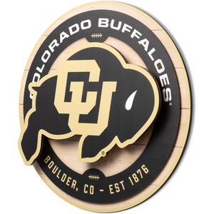 image:imageYouTheFan NCAA 3D Circle Backer Wall Art precisioncrafted multiple layers create striking depth readytohang officially licensed and visually stands outColorado Buffaloes