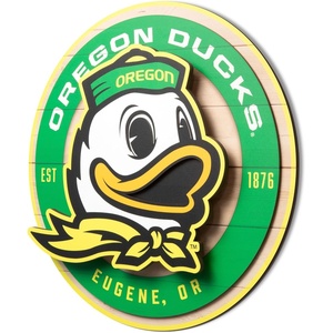 image:imageYouTheFan NCAA 3D Circle Backer Wall Art precisioncrafted multiple layers create striking depth readytohang officially licensed and visually stands outOregon Ducks