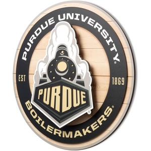 image:imageYouTheFan NCAA 3D Circle Backer Wall Art precisioncrafted multiple layers create striking depth readytohang officially licensed and visually stands outPurdue Boilermakers