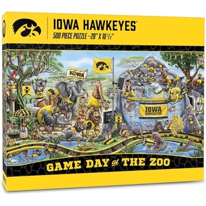image:imageYouTheFan NCAA Game Day at The Zoo 500pc PuzzleIowa Hawkeyes