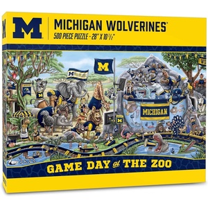 image:imageYouTheFan NCAA Game Day at The Zoo 500pc PuzzleMichigan Wolverines