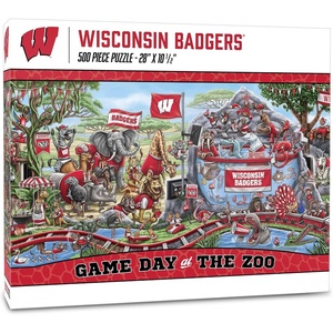 image:imageYouTheFan NCAA Game Day at The Zoo 500pc PuzzleWisconsin Badgers