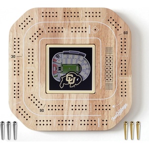 image:imageYouTheFan NCAA Licensed Fan Cribbage Wood Board GameColorado Buffaloes