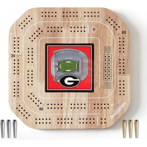 image:imageYouTheFan NCAA Licensed Fan Cribbage Wood Board GameGeorgia Bulldogs