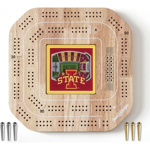 image:imageYouTheFan NCAA Licensed Fan Cribbage Wood Board GameIowa State Cyclones