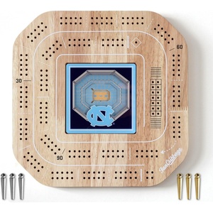 image:imageYouTheFan NCAA Licensed Fan Cribbage Wood Board GameNorth Carolina Tar Heels