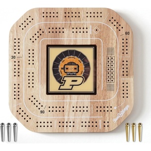 image:imageYouTheFan NCAA Licensed Fan Cribbage Wood Board GamePurdue Boilermakers BB