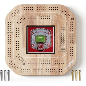 image:imageYouTheFan NCAA Licensed Fan Cribbage Wood Board GameSouth Carolina Gamecocks
