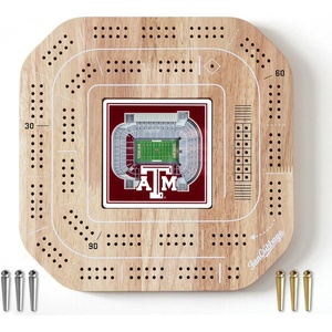 image:imageYouTheFan NCAA Licensed Fan Cribbage Wood Board GameTexas AM Aggies