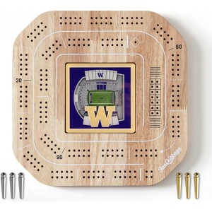 image:imageYouTheFan NCAA Licensed Fan Cribbage Wood Board GameWashington Huskies