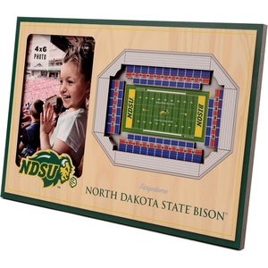 image:imageYouTheFan NCAA Officiallylicensed 3D Stadium Picture Frame  perfect stadium replica  add 4 x 6 photo  made of multiple layers  ready to hang or displayNorth Dakota State Bison