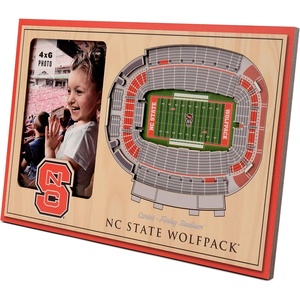 image:imageYouTheFan NCAA Officiallylicensed 3D Stadium Picture Frame  perfect stadium replica  add 4 x 6 photo  made of multiple layers  ready to hang or displayNC State Wolfpack