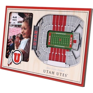 image:imageYouTheFan NCAA Officiallylicensed 3D Stadium Picture Frame  perfect stadium replica  add 4 x 6 photo  made of multiple layers  ready to hang or displayUtah Utes