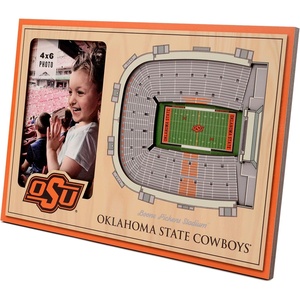 image:imageYouTheFan NCAA Officiallylicensed 3D Stadium Picture Frame  perfect stadium replica  add 4 x 6 photo  made of multiple layers  ready to hang or displayOklahoma State Cowboys