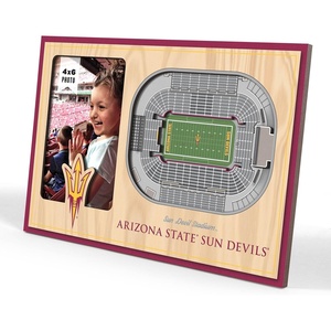image:imageYouTheFan NCAA Officiallylicensed 3D Stadium Picture Frame  perfect stadium replica  add 4 x 6 photo  made of multiple layers  ready to hang or displayArizona State Sun Devils