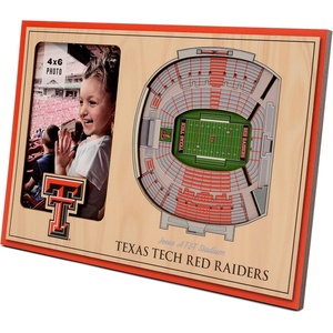 image:imageYouTheFan NCAA Officiallylicensed 3D Stadium Picture Frame  perfect stadium replica  add 4 x 6 photo  made of multiple layers  ready to hang or displayTexas Tech Red Raiders