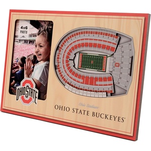 image:imageYouTheFan NCAA Officiallylicensed 3D Stadium Picture Frame  perfect stadium replica  add 4 x 6 photo  made of multiple layers  ready to hang or displayOhio State Buckeyes