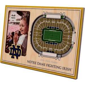 image:imageYouTheFan NCAA Officiallylicensed 3D Stadium Picture Frame  perfect stadium replica  add 4 x 6 photo  made of multiple layers  ready to hang or displayNotre Dame Fighting Irish