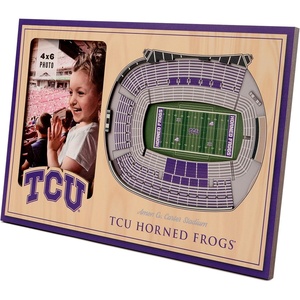 image:imageYouTheFan NCAA Officiallylicensed 3D Stadium Picture Frame  perfect stadium replica  add 4 x 6 photo  made of multiple layers  ready to hang or displayTCU Horned Frogs