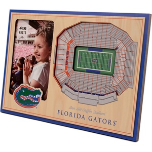 image:imageYouTheFan NCAA Officiallylicensed 3D Stadium Picture Frame  perfect stadium replica  add 4 x 6 photo  made of multiple layers  ready to hang or displayFlorida Gators