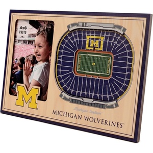 image:imageYouTheFan NCAA Officiallylicensed 3D Stadium Picture Frame  perfect stadium replica  add 4 x 6 photo  made of multiple layers  ready to hang or displayMichigan Wolverines