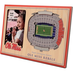 image:imageYouTheFan NCAA Officiallylicensed 3D Stadium Picture Frame  perfect stadium replica  add 4 x 6 photo  made of multiple layers  ready to hang or displayMississippi Rebels