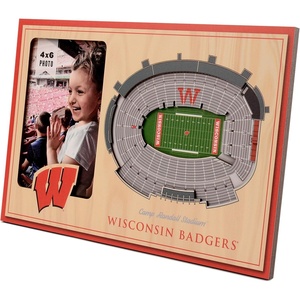 image:imageYouTheFan NCAA Officiallylicensed 3D Stadium Picture Frame  perfect stadium replica  add 4 x 6 photo  made of multiple layers  ready to hang or displayWisconsin Badgers