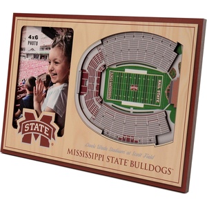 image:imageYouTheFan NCAA Officiallylicensed 3D Stadium Picture Frame  perfect stadium replica  add 4 x 6 photo  made of multiple layers  ready to hang or displayMississippi State Bulldogs
