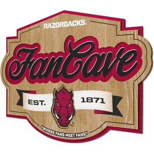 image:imageYouTheFan NCAA Officiallylicensed FanCave 3D wall art  readytohang 3D multilayered construction  floating wall mount design  Perfect fan giftArkansas Razorbacks