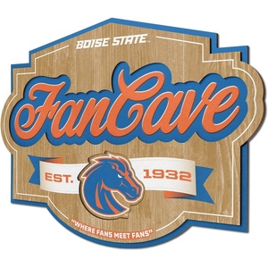 image:imageYouTheFan NCAA Officiallylicensed FanCave 3D wall art  readytohang 3D multilayered construction  floating wall mount design  Perfect fan giftBoise State Broncos