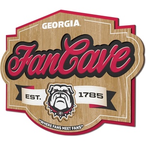 image:imageYouTheFan NCAA Officiallylicensed FanCave 3D wall art  readytohang 3D multilayered construction  floating wall mount design  Perfect fan giftGeorgia Bulldogs
