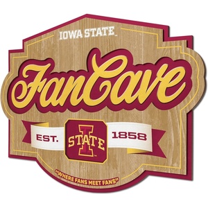 image:imageYouTheFan NCAA Officiallylicensed FanCave 3D wall art  readytohang 3D multilayered construction  floating wall mount design  Perfect fan giftIowa State Cyclones