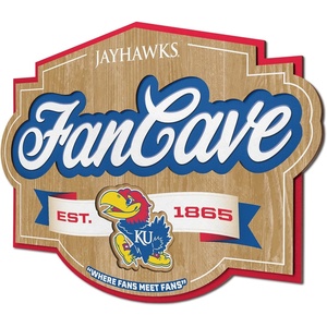 image:imageYouTheFan NCAA Officiallylicensed FanCave 3D wall art  readytohang 3D multilayered construction  floating wall mount design  Perfect fan giftKansas Jayhawks