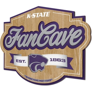 image:imageYouTheFan NCAA Officiallylicensed FanCave 3D wall art  readytohang 3D multilayered construction  floating wall mount design  Perfect fan giftKansas State Wildcats