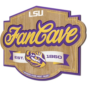image:imageYouTheFan NCAA Officiallylicensed FanCave 3D wall art  readytohang 3D multilayered construction  floating wall mount design  Perfect fan giftLSU Tigers