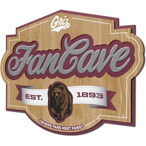 image:imageYouTheFan NCAA Officiallylicensed FanCave 3D wall art  readytohang 3D multilayered construction  floating wall mount design  Perfect fan giftMontana Grizzlies